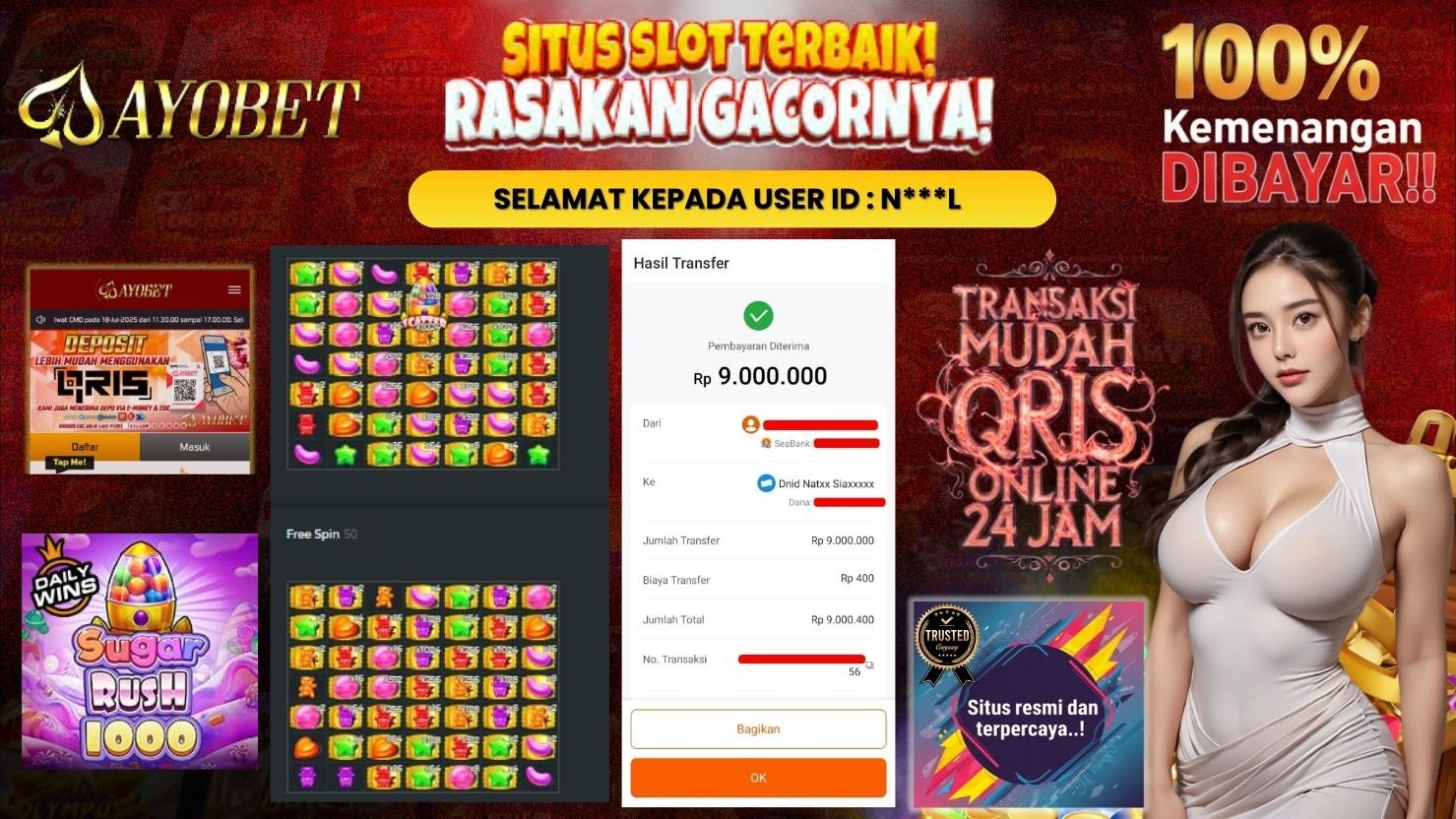 AYOBET JACKPOT SLOT SUGAR RUSH 1000